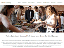 Tablet Screenshot of cateringbythrive.com